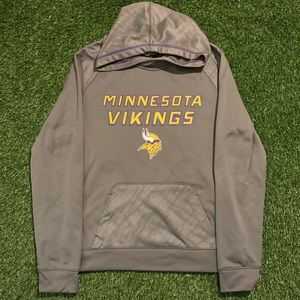 🏈Minnesota Vikings Grey NFL Thermal Hoodie